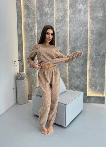 Піжама Teddy 7906_бежевий фото
