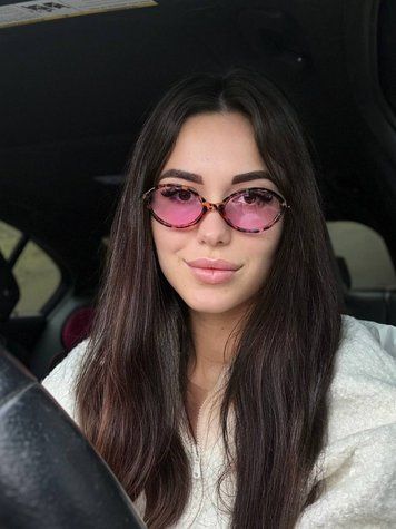 коричнева Лео оправа з рожевою лінзою 2202_коричнева Лео оправа з рожевою лінзою  фото